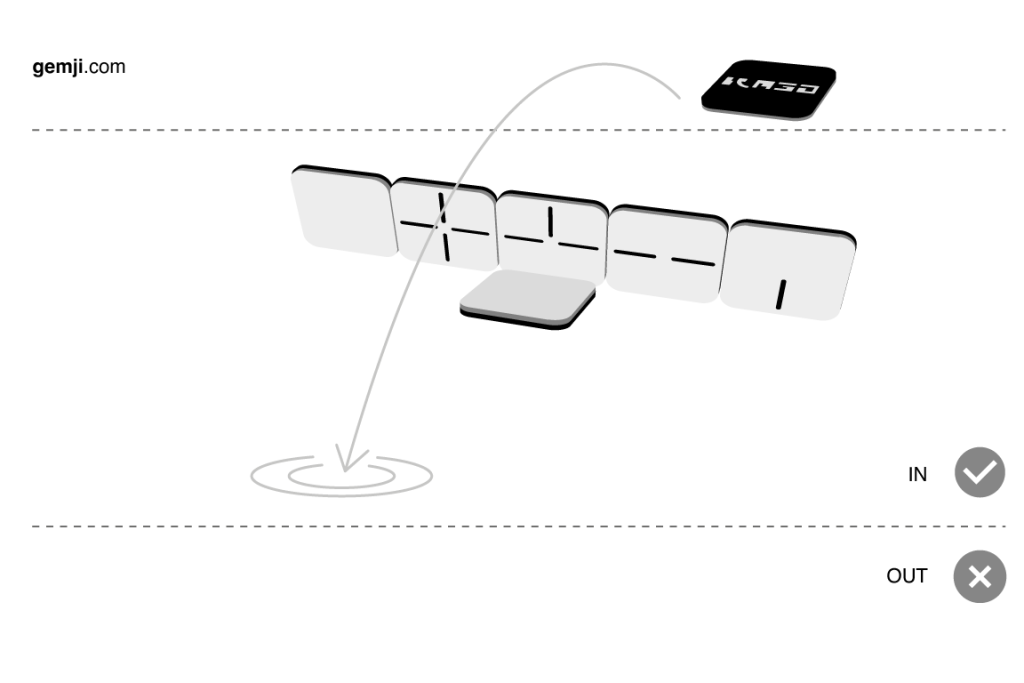 GEMJI Jump - Mini Gemji Game setup diagram